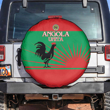 Angola Spare Tire Cover UNITA  Party Flag Style