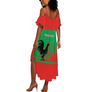 Personalized Angola Summer Maxi Dress UNITA  Party Flag Style