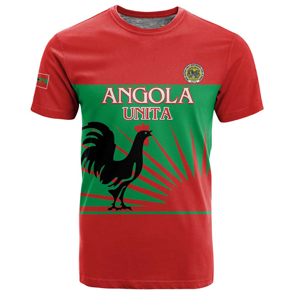 Personalized Angola T shirt UNITA  Party Flag Style