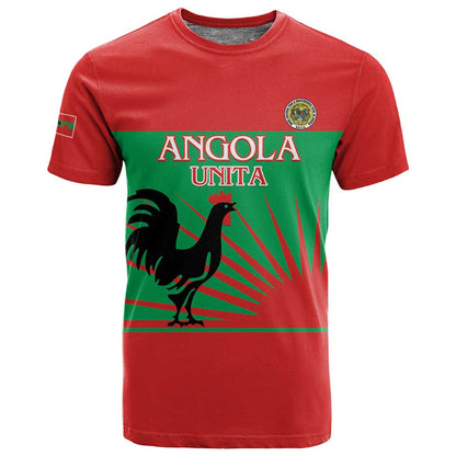 Personalized Angola T shirt UNITA  Party Flag Style