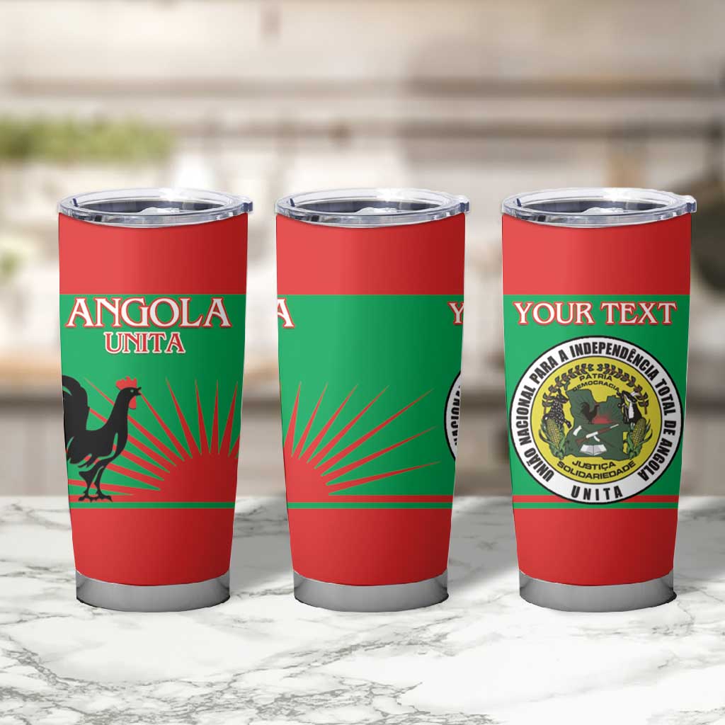 Personalized Angola Tumbler Cup UNITA  Party Flag Style