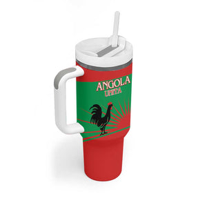Personalized Angola Tumbler With Handle UNITA  Party Flag Style