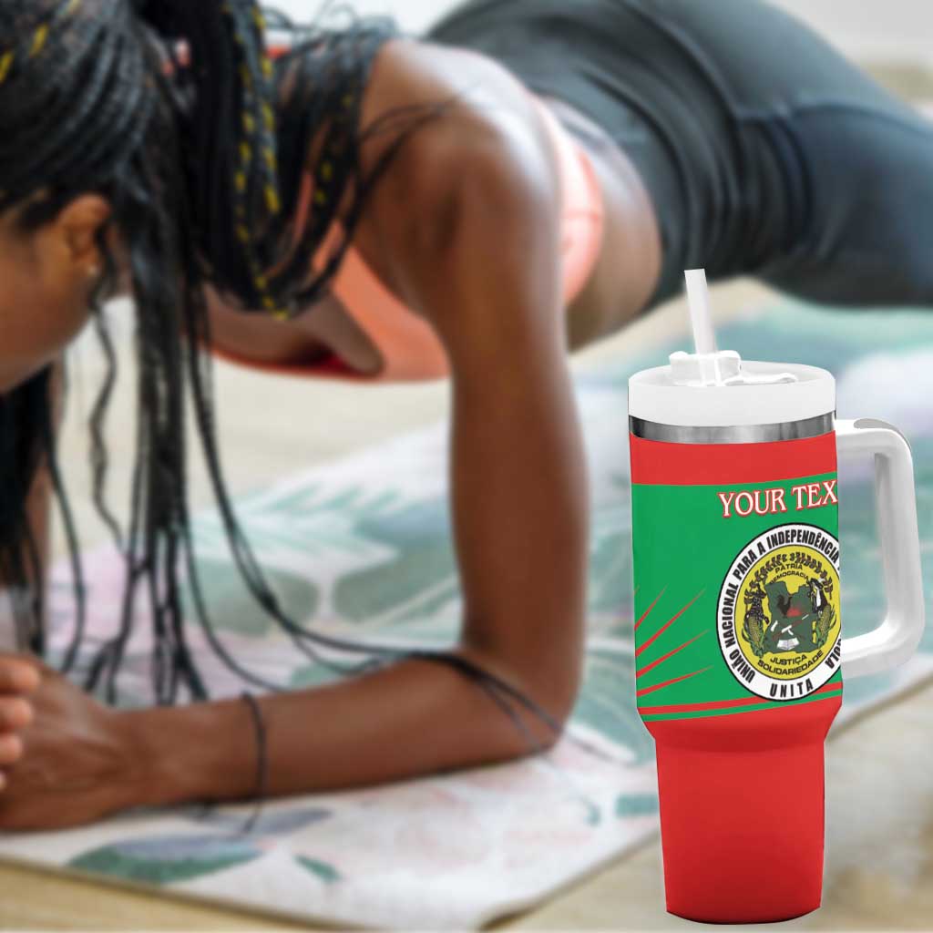 Personalized Angola Tumbler With Handle UNITA  Party Flag Style