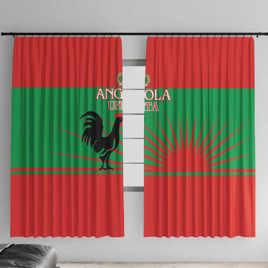 Angola Window Curtain UNITA  Party Flag Style