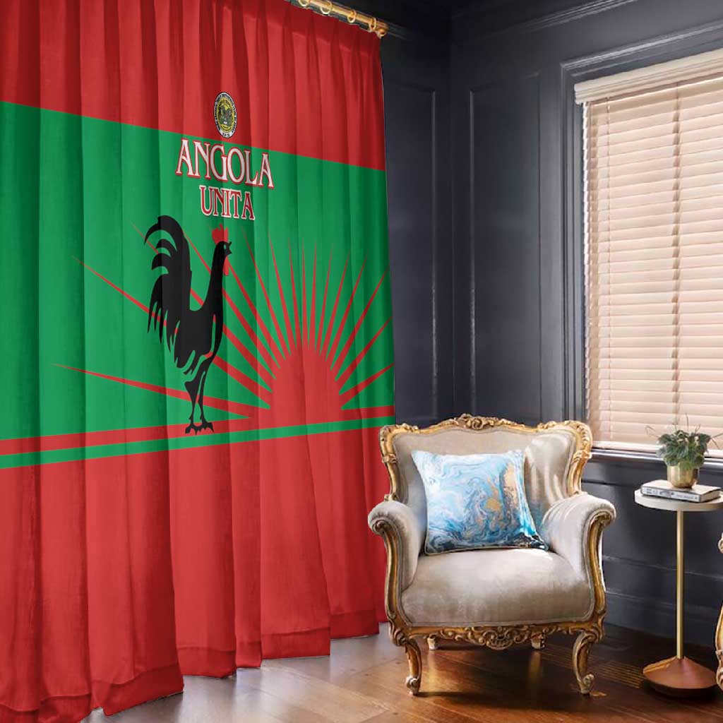 Angola Window Curtain UNITA  Party Flag Style