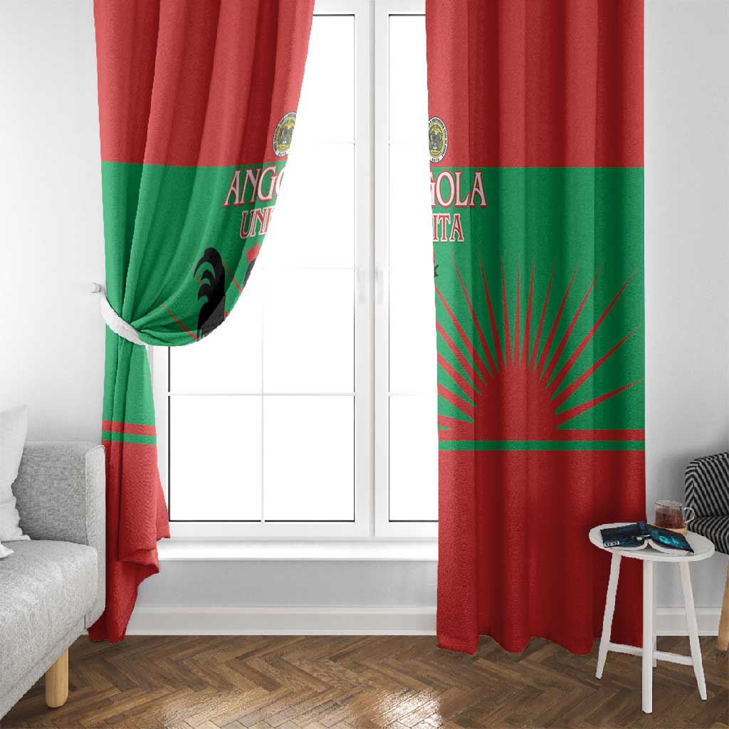 Angola Window Curtain UNITA  Party Flag Style