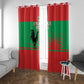 Angola Window Curtain UNITA  Party Flag Style