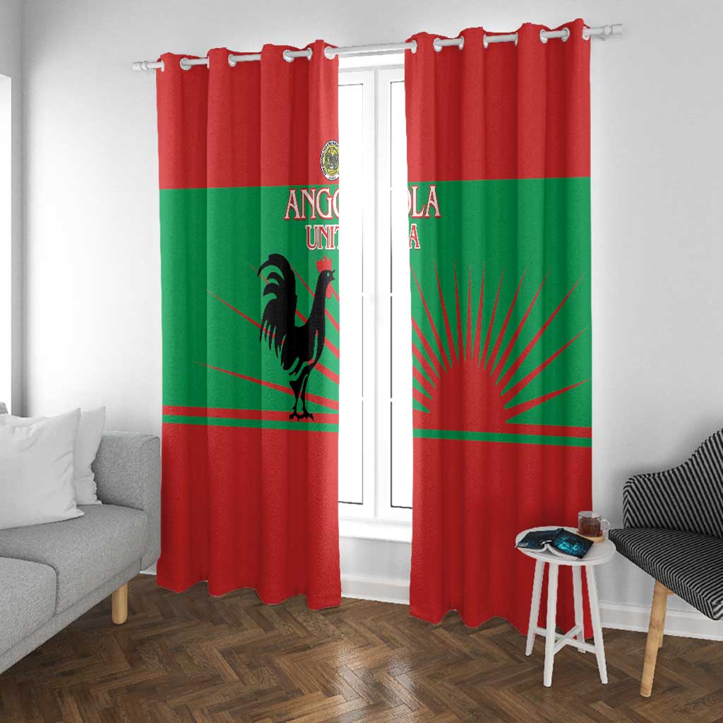 Angola Window Curtain UNITA  Party Flag Style