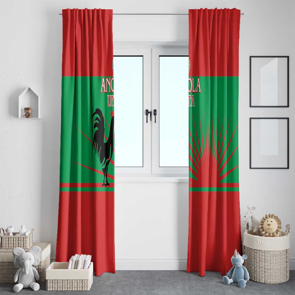 Angola Window Curtain UNITA  Party Flag Style