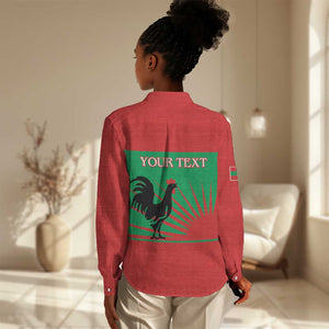 Personalized Angola Women Casual Shirt UNITA  Party Flag Style