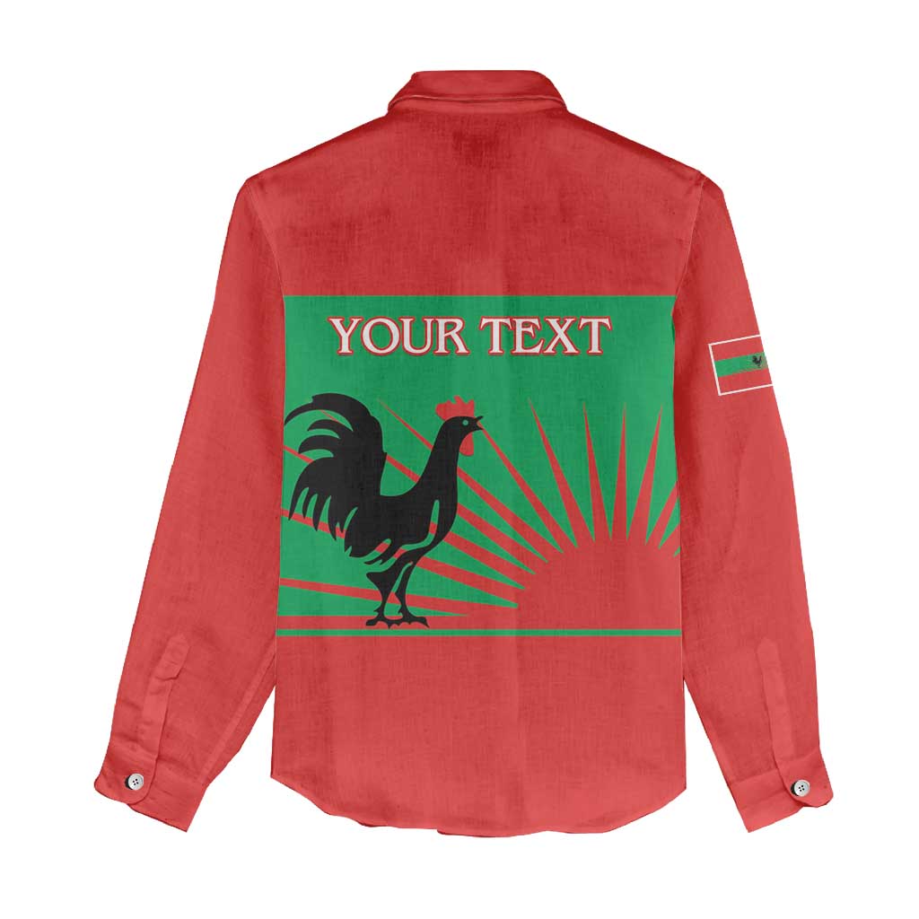 Personalized Angola Women Casual Shirt UNITA  Party Flag Style