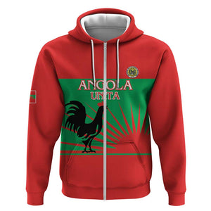 Personalized Angola Zip Hoodie UNITA  Party Flag Style