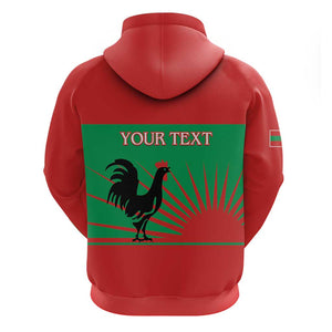Personalized Angola Zip Hoodie UNITA  Party Flag Style