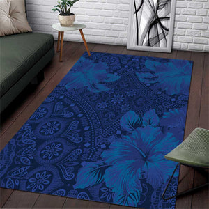 Afro Hibiscus Tropical Area Rug ShweShwe African Pattern - African Pride