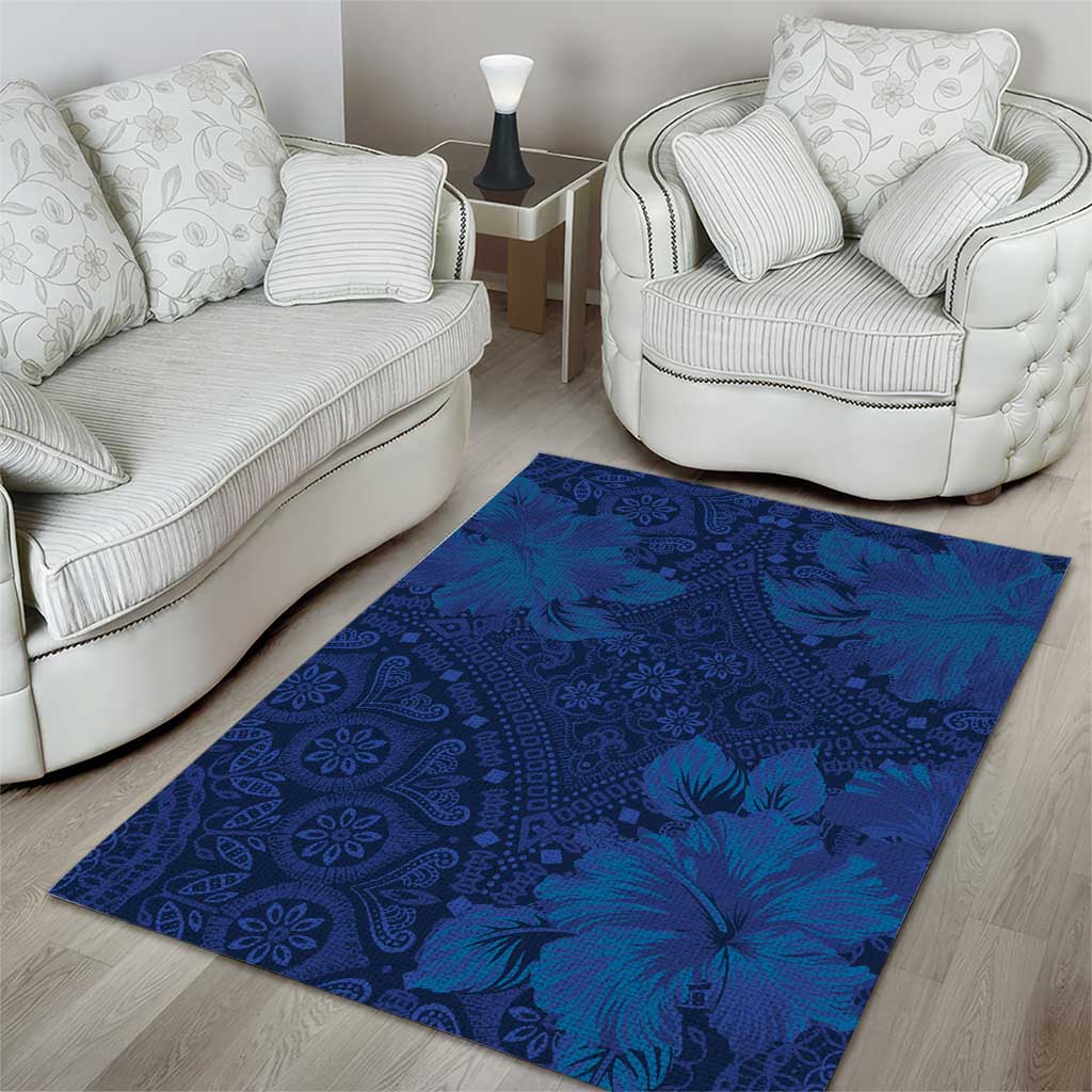 Afro Hibiscus Tropical Area Rug ShweShwe African Pattern - African Pride