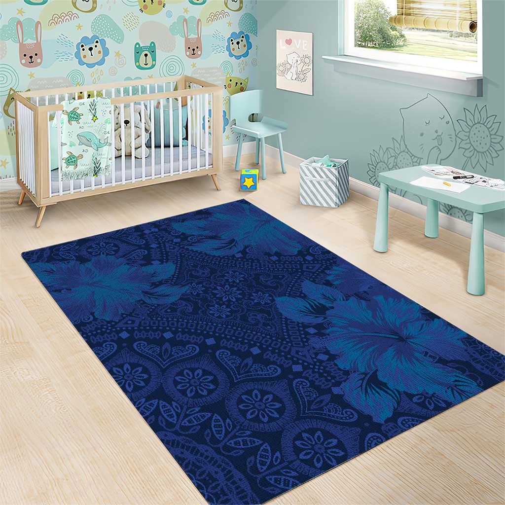 Afro Hibiscus Tropical Area Rug ShweShwe African Pattern - African Pride