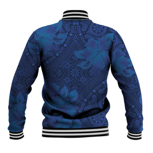 Afro Hibiscus Tropical Baseball Jacket ShweShwe African Pattern - African Pride