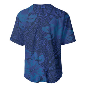 Afro Hibiscus Tropical Baseball Jersey ShweShwe African Pattern - African Pride