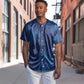 Afro Hibiscus Tropical Baseball Jersey ShweShwe African Pattern - African Pride