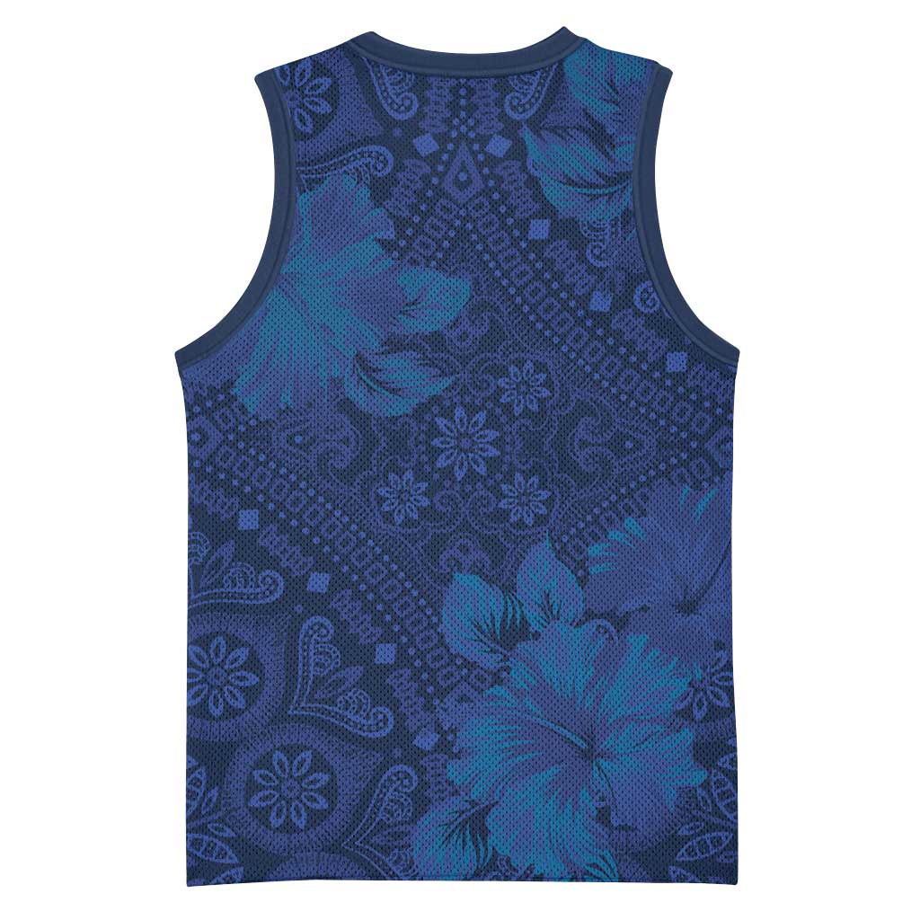 Afro Hibiscus Tropical Basketball Jersey ShweShwe African Pattern - African Pride