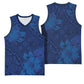 Afro Hibiscus Tropical Basketball Jersey ShweShwe African Pattern - African Pride