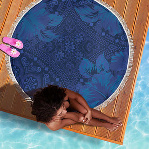 Afro Hibiscus Tropical Beach Blanket ShweShwe African Pattern - African Pride