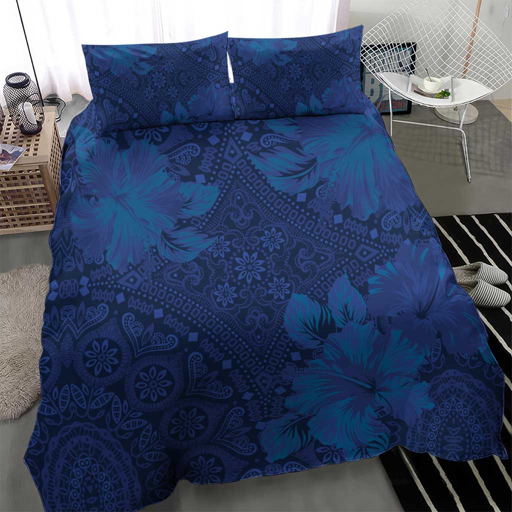 Afro Hibiscus Tropical Bedding Set ShweShwe African Pattern - African Pride