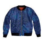Afro Hibiscus Tropical Bomber Jacket ShweShwe African Pattern - African Pride