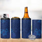Afro Hibiscus Tropical 4 in 1 Can Cooler Tumbler ShweShwe African Pattern - African Pride