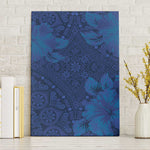 Afro Hibiscus Tropical Canvas Wall Art ShweShwe African Pattern - African Pride