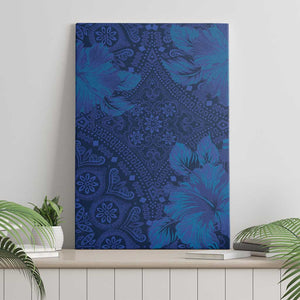 Afro Hibiscus Tropical Canvas Wall Art ShweShwe African Pattern - African Pride