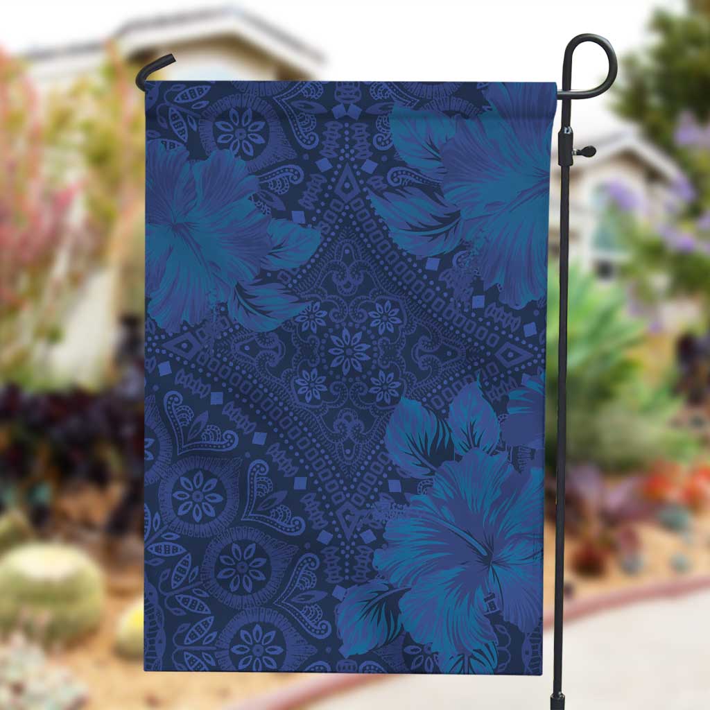 Afro Hibiscus Tropical Garden Flag ShweShwe African Pattern - African Pride