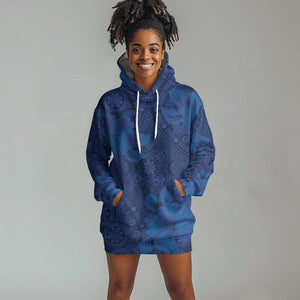 Afro Hibiscus Tropical Hoodie Dress ShweShwe African Pattern - African Pride