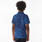 Afro Hibiscus Tropical Kid Polo Shirt ShweShwe African Pattern - African Pride