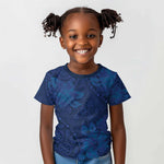 Afro Hibiscus Tropical Kid T shirt ShweShwe African Pattern - African Pride
