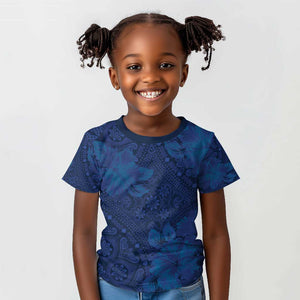 Afro Hibiscus Tropical Kid T shirt ShweShwe African Pattern - African Pride