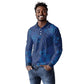 Afro Hibiscus Tropical Long Sleeve Polo Shirt ShweShwe African Pattern - African Pride