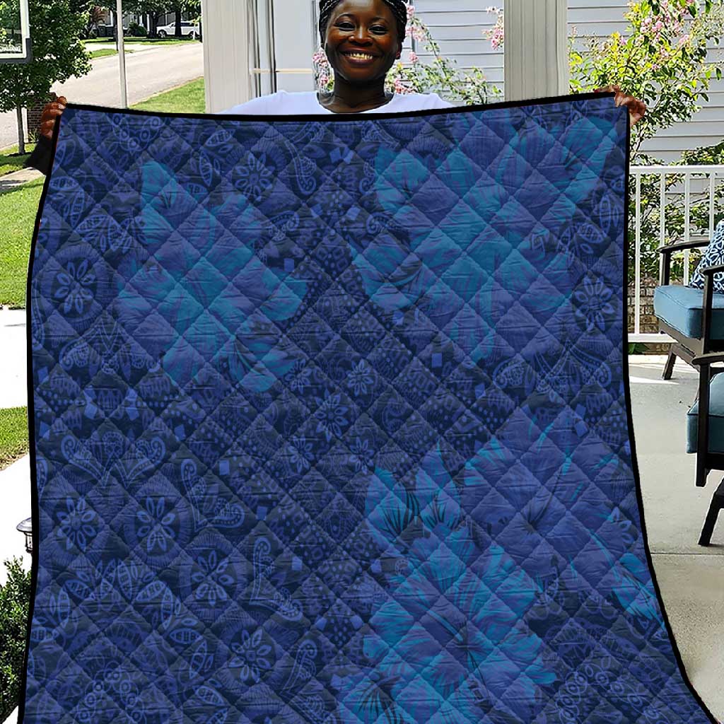 Afro Hibiscus Tropical Quilt ShweShwe African Pattern - African Pride
