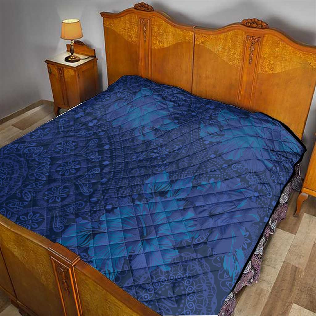 Afro Hibiscus Tropical Quilt ShweShwe African Pattern - African Pride