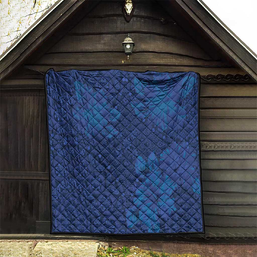 Afro Hibiscus Tropical Quilt ShweShwe African Pattern - African Pride