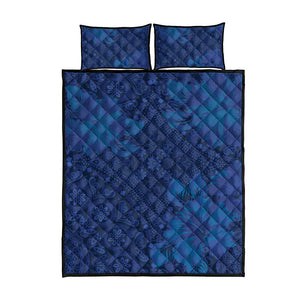 Afro Hibiscus Tropical Quilt Bed Set ShweShwe African Pattern - African Pride