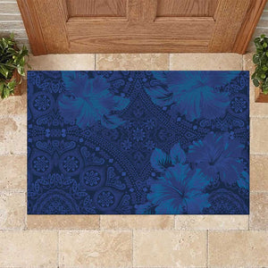 Afro Hibiscus Tropical Rubber Doormat ShweShwe African Pattern - African Pride