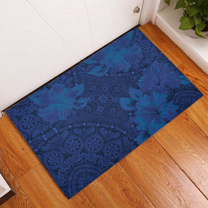 Afro Hibiscus Tropical Rubber Doormat ShweShwe African Pattern - African Pride