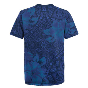 Afro Hibiscus Tropical Rugby Jersey ShweShwe African Pattern - African Pride