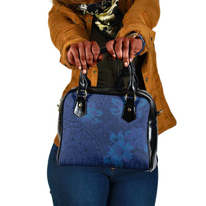 Afro Hibiscus Tropical Shoulder Handbag ShweShwe African Pattern - African Pride