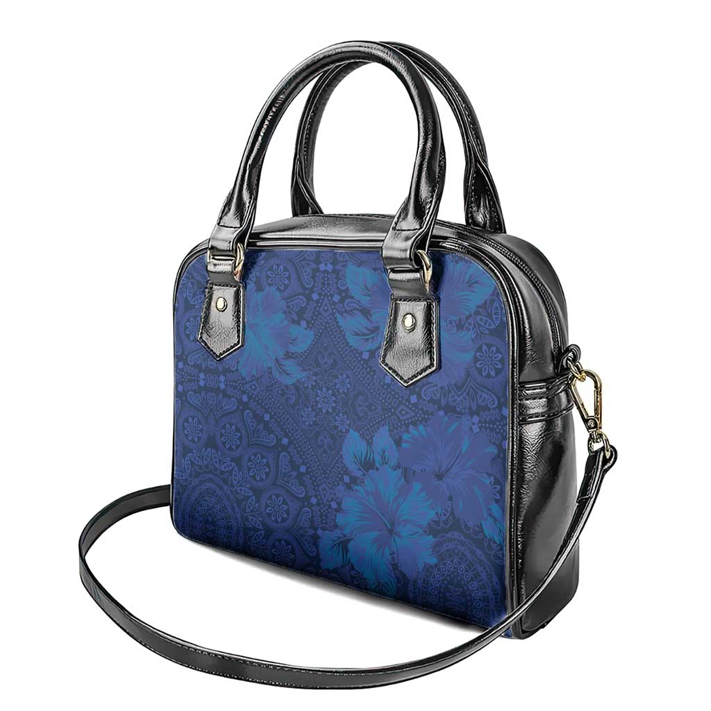 Afro Hibiscus Tropical Shoulder Handbag ShweShwe African Pattern - African Pride