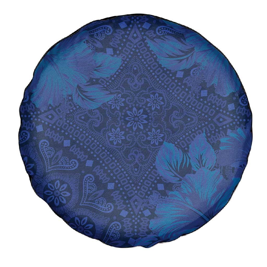Afro Hibiscus Tropical Spare Tire Cover ShweShwe African Pattern - African Pride