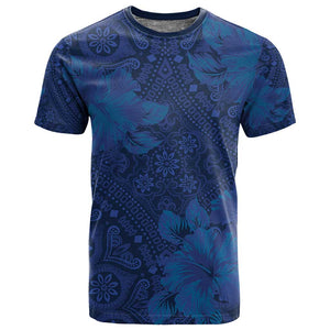 Afro Hibiscus Tropical T shirt ShweShwe African Pattern - African Pride