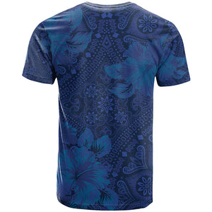 Afro Hibiscus Tropical T shirt ShweShwe African Pattern - African Pride