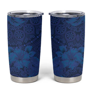 Afro Hibiscus Tropical Tumbler Cup ShweShwe African Pattern - African Pride